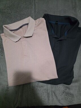 Lululemon Polos Grey And Pink Sz XL
